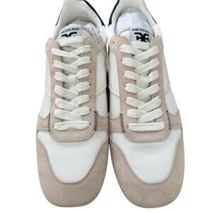 NEW Sam Edelman Women's Zaria Sneakers White/Black/Tan Size 10.5M